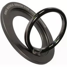 Anneau de support magnétique en aluminium avec la fonction Magsafe - Noir
