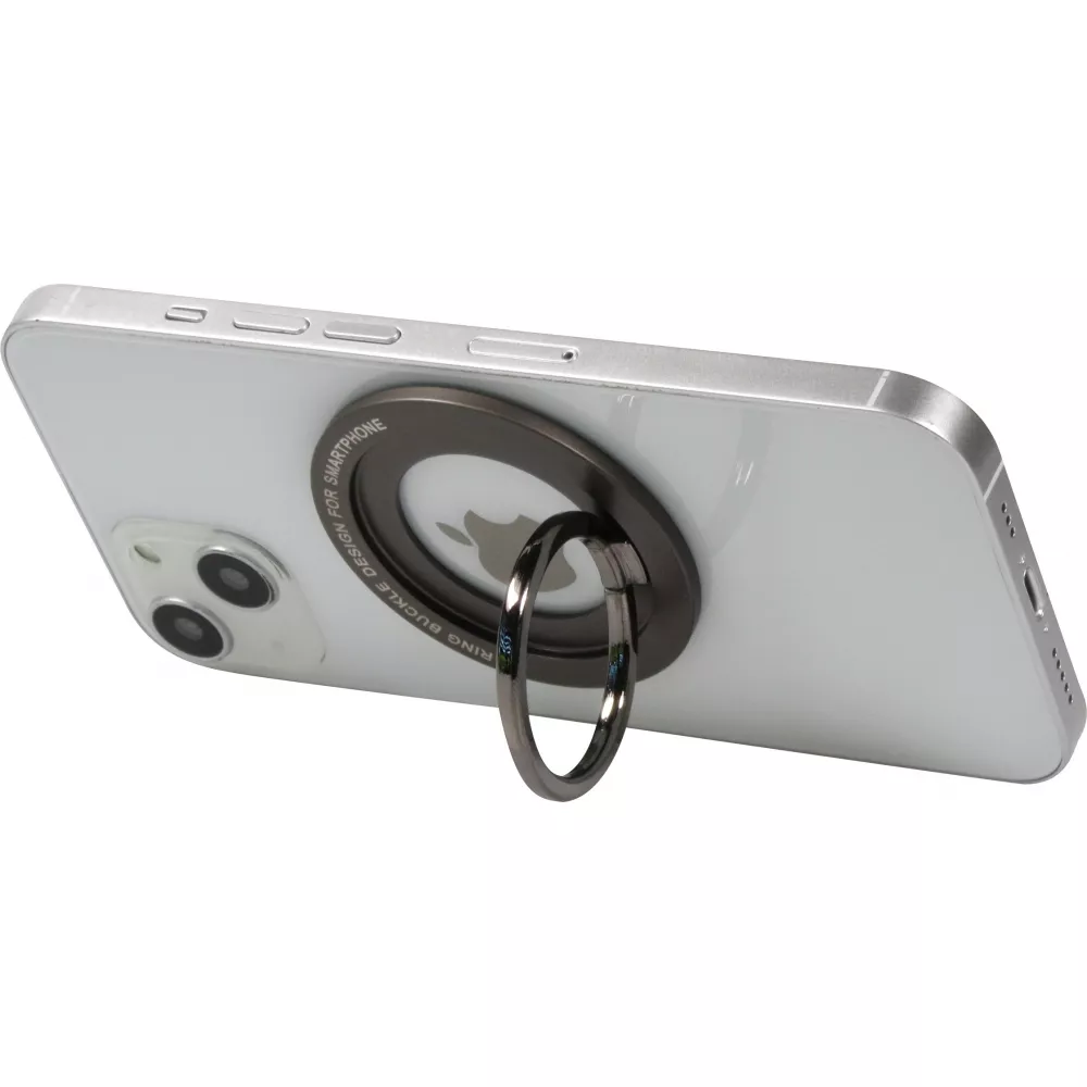 Anneau de support magnétique en aluminium avec la fonction Magsafe - Noir