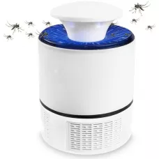 Mückenfänger USB Lampe High-Tech mit anziehendem LED Lichtwellen im Nanobereich  - Weiss