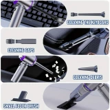 Aspirateur portable / compresseur à air 4 en 1 haute puissance 20000PA mini sans fil rechargeable pour voiture / maison / bureau