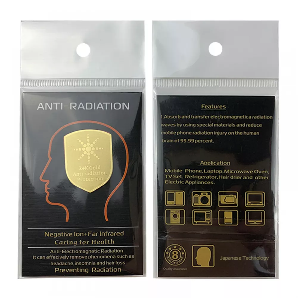 Autocollant anti-radiation CAMAZ REM bloqueur radiation électromagnétiques - Or