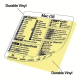 Autocollant de raccourcis pratique et transparent pour Mac OS - Les raccourcis clavier les plus importants