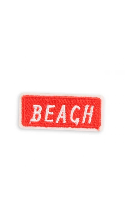 Autocollant sticker pour t&eacute;l&eacute;phone/tablette/ordinateur brod&eacute; en 3D - BEACH