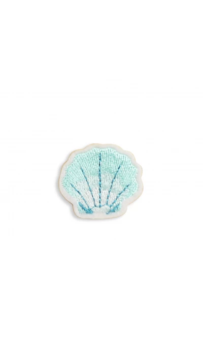 Autocollant sticker pour t&eacute;l&eacute;phone/tablette/ordinateur brod&eacute; en 3D - Beach Shell