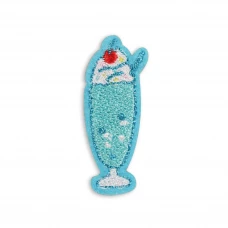 Autocollant sticker pour téléphone/tablette/ordinateur brodé en 3D - Blueberry Ice Cream Drink