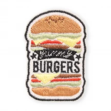 Sticker Aufkleber für Handy/Tablet/Computer 3D gestickt - Burgers
