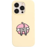 Autocollant sticker pour téléphone/tablette/ordinateur brodé en 3D - Chat dans sandwich