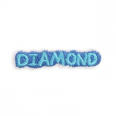 Sticker Aufkleber für Handy/Tablet/Computer 3D gestickt - DIAMOND blau