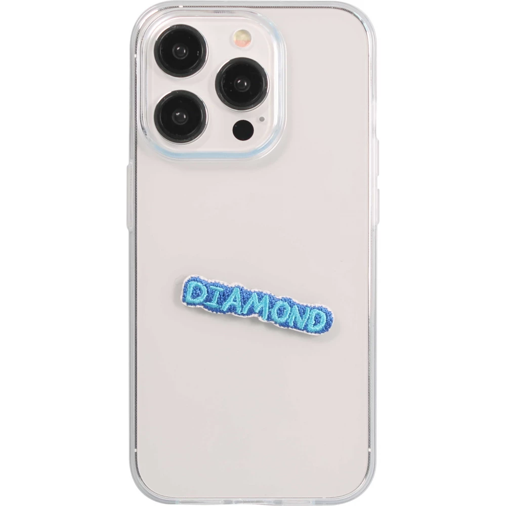 Sticker Aufkleber für Handy/Tablet/Computer 3D gestickt - DIAMOND blau