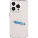 Sticker Aufkleber für Handy/Tablet/Computer 3D gestickt - DIAMOND blau