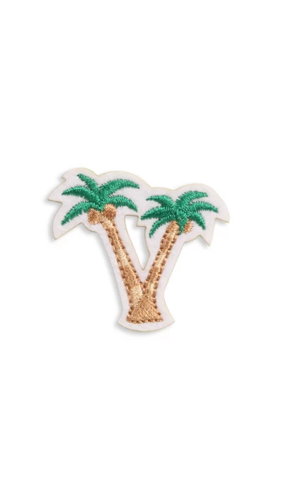 Autocollant sticker pour t&eacute;l&eacute;phone/tablette/ordinateur brod&eacute; en 3D - Double Palmtrees