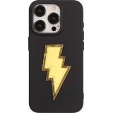 Sticker Aufkleber für Handy/Tablet/Computer 3D gestickt - Blitz gelb