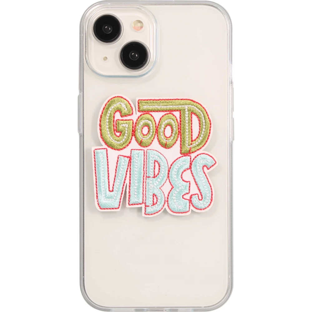 Autocollant sticker pour téléphone/tablette/ordinateur brodé en 3D - Good vibes