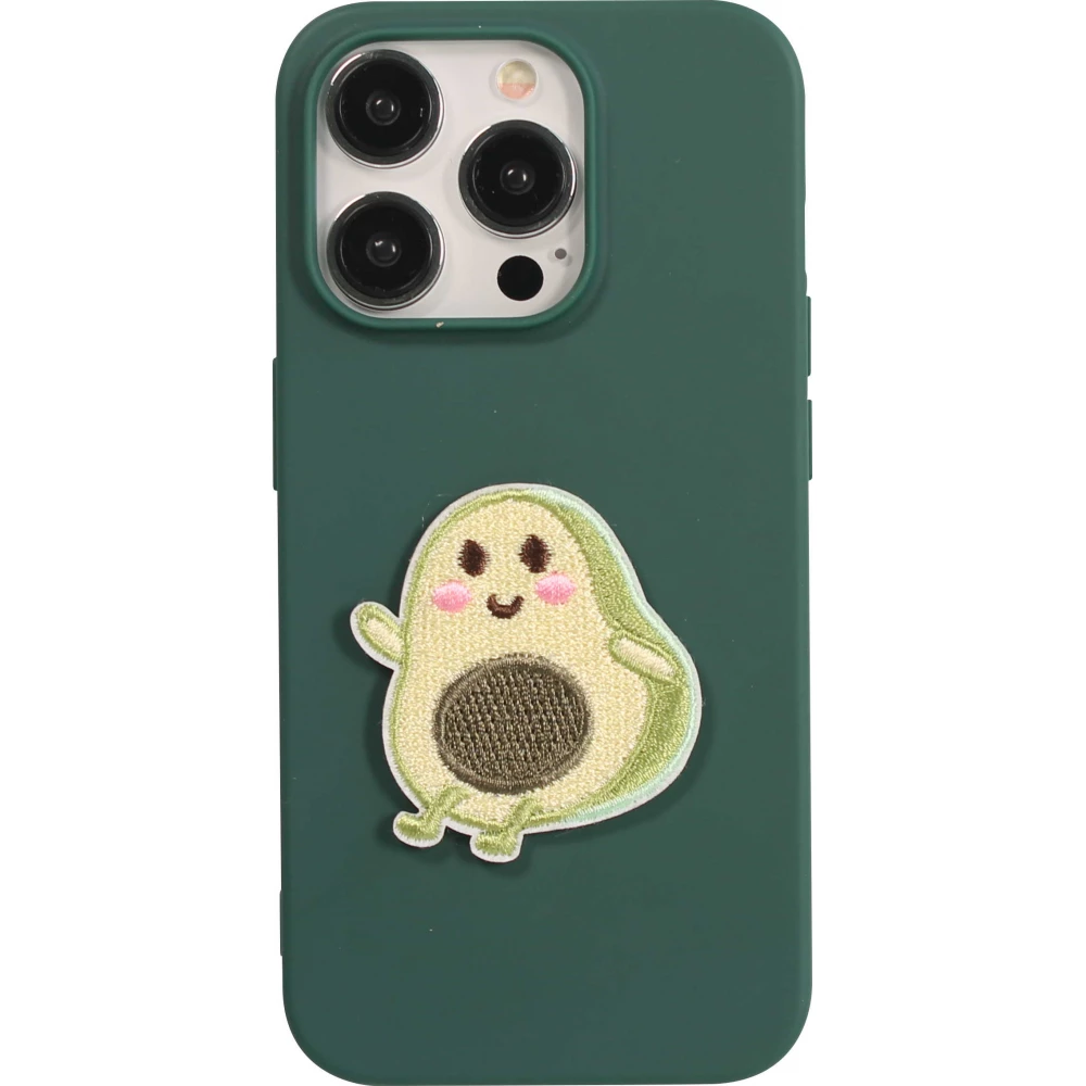 Autocollant sticker pour téléphone/tablette/ordinateur brodé en 3D - Happy Avocado