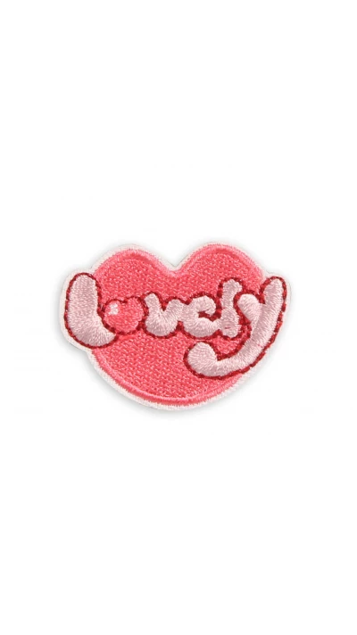 Autocollant sticker pour t&eacute;l&eacute;phone/tablette/ordinateur brod&eacute; en 3D - Heart Lucky