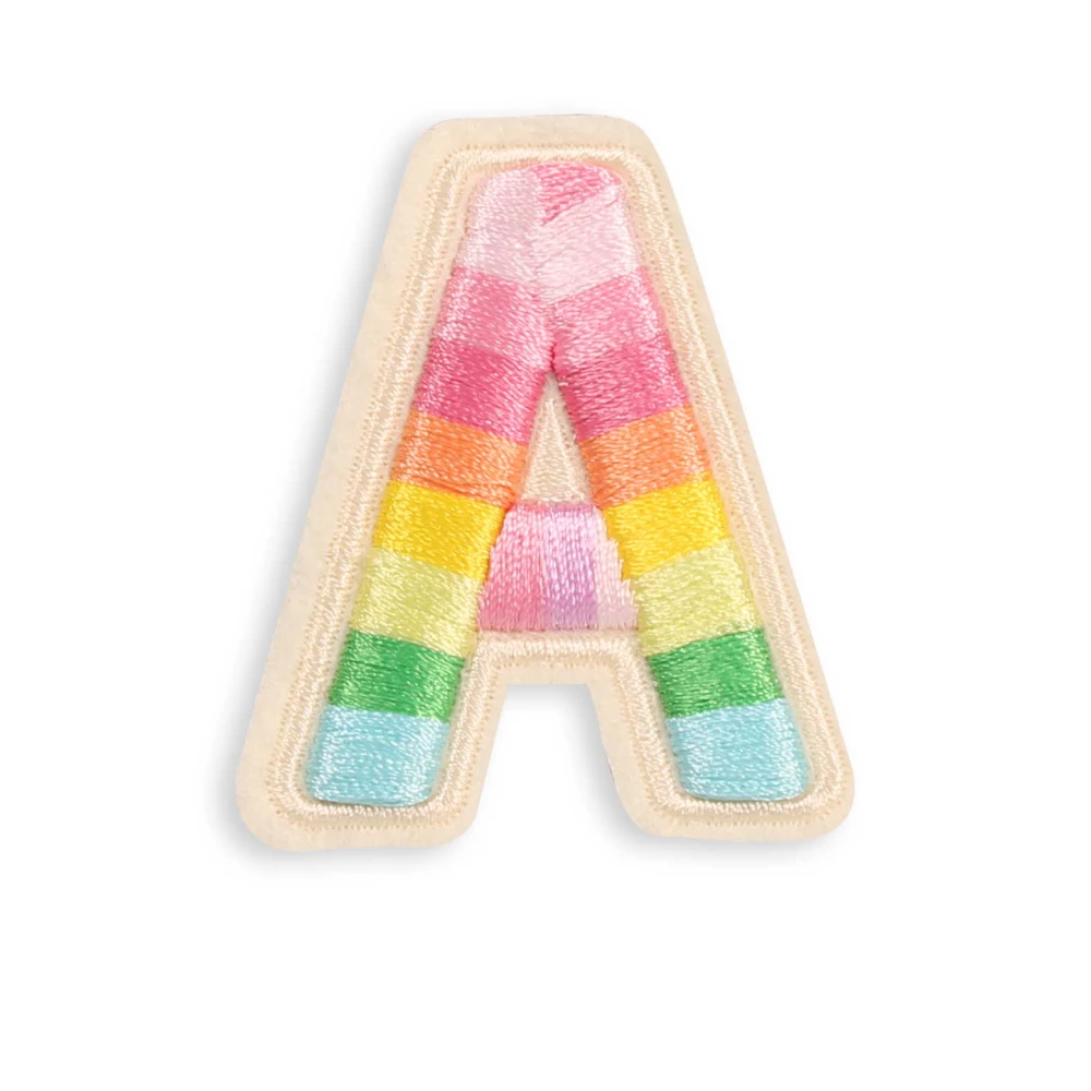 Autocollant sticker pour téléphone/tablette/ordinateur brodé en 3D - Lettre A