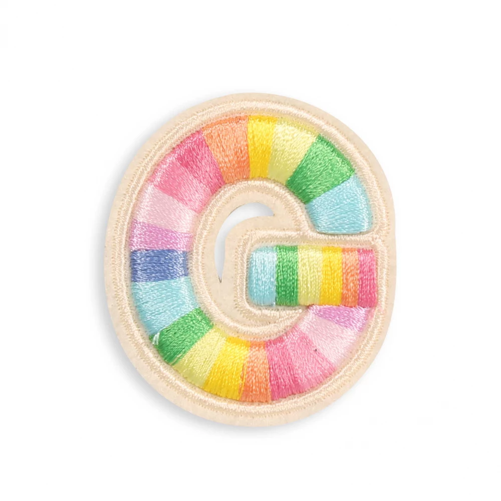 Autocollant sticker pour téléphone/tablette/ordinateur brodé en 3D - Lettre G