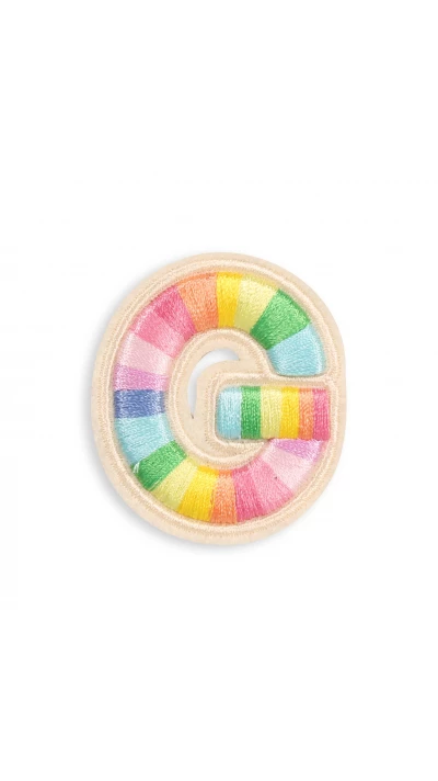 Autocollant sticker pour téléphone/tablette/ordinateur brodé en 3D - Lettre G