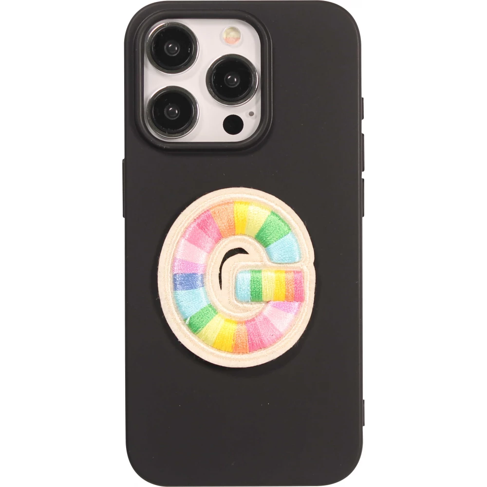 Autocollant sticker pour téléphone/tablette/ordinateur brodé en 3D - Lettre G