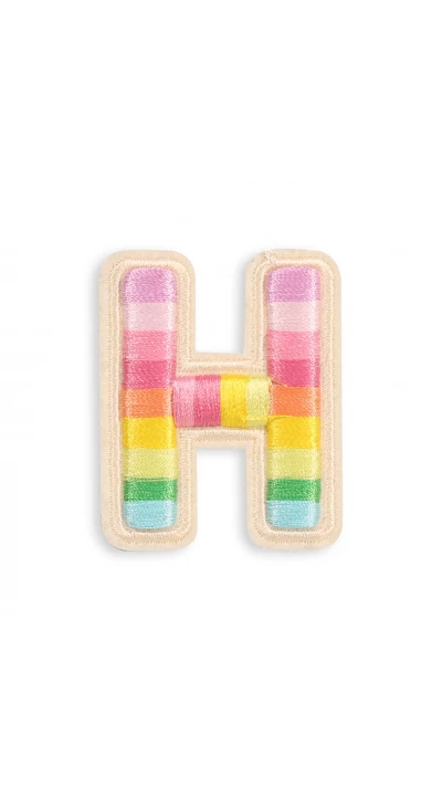 Autocollant sticker pour t&eacute;l&eacute;phone/tablette/ordinateur brod&eacute; en 3D - Lettre H