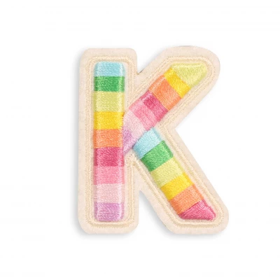 Autocollant sticker pour t&eacute;l&eacute;phone/tablette/ordinateur brod&eacute; en 3D - Lettre K