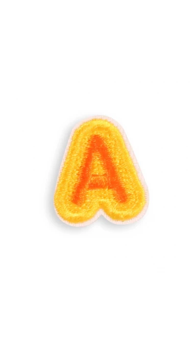 Autocollant sticker pour t&eacute;l&eacute;phone/tablette/ordinateur brod&eacute; en 3D - Lettre Mini A