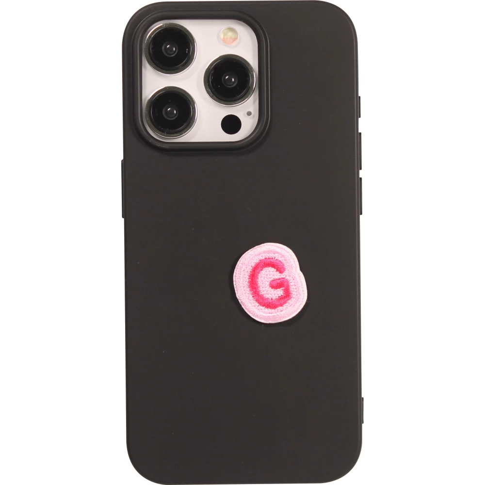 Autocollant sticker pour téléphone/tablette/ordinateur brodé en 3D - Lettre Mini G