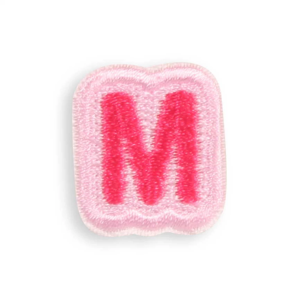 Autocollant sticker pour téléphone/tablette/ordinateur brodé en 3D - Lettre Mini M