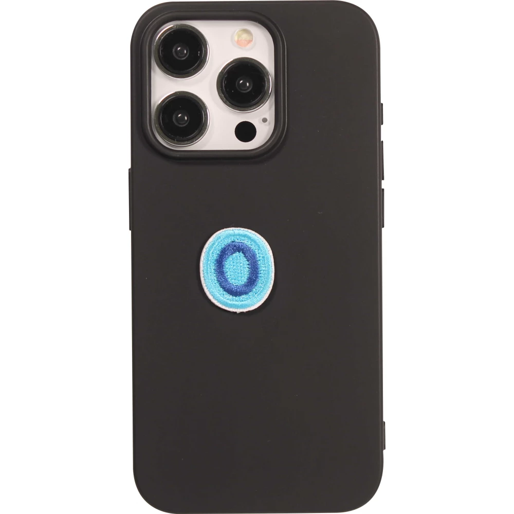Autocollant sticker pour téléphone/tablette/ordinateur brodé en 3D - Lettre Mini O