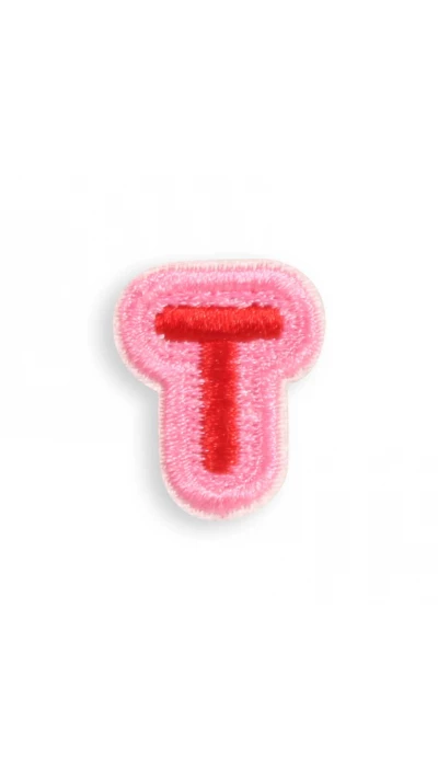 Autocollant sticker pour t&eacute;l&eacute;phone/tablette/ordinateur brod&eacute; en 3D - Lettre Mini T
