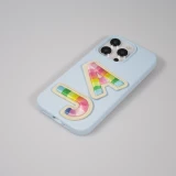 Autocollant sticker pour téléphone/tablette/ordinateur brodé en 3D - Lettre N