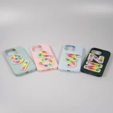 Autocollant sticker pour téléphone/tablette/ordinateur brodé en 3D - Lettre N