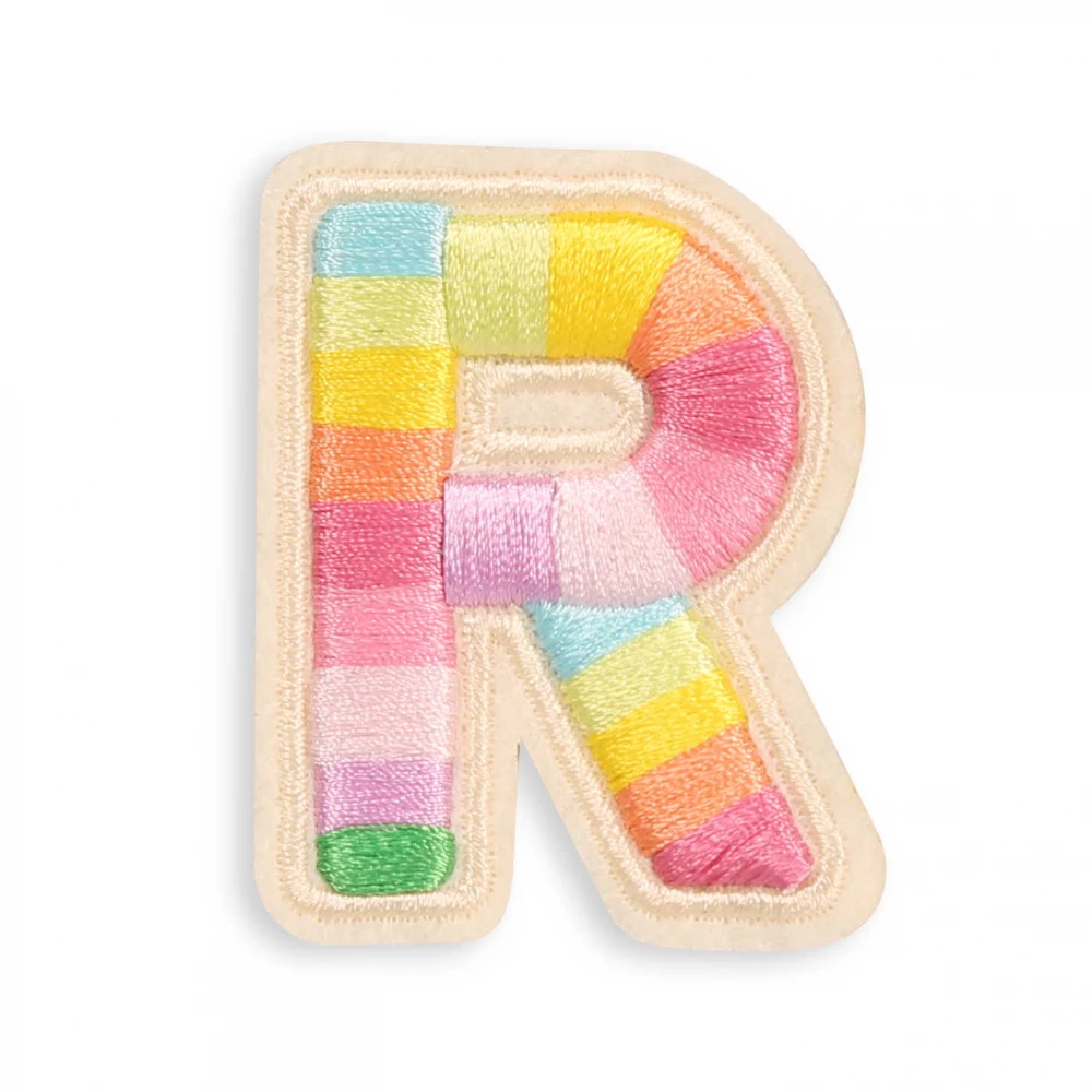 Autocollant sticker pour téléphone/tablette/ordinateur brodé en 3D - Lettre R