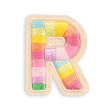 Autocollant sticker pour téléphone/tablette/ordinateur brodé en 3D - Lettre R