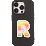 Autocollant sticker pour téléphone/tablette/ordinateur brodé en 3D - Lettre R