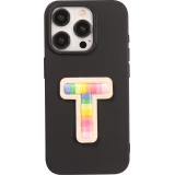 Sticker Aufkleber für Handy/Tablet/Computer 3D gestickt - Lettre T