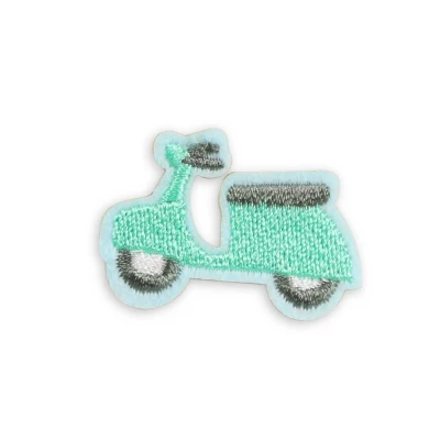 Sticker Aufkleber f&uuml;r Handy/Tablet/Computer 3D gestickt - Little scooter
