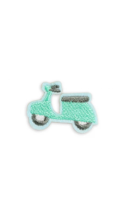 Autocollant sticker pour t&eacute;l&eacute;phone/tablette/ordinateur brod&eacute; en 3D - Little scooter