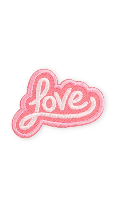 Autocollant sticker pour t&eacute;l&eacute;phone/tablette/ordinateur brod&eacute; en 3D - Love