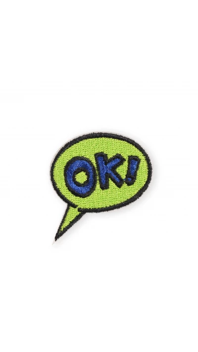Autocollant sticker pour t&eacute;l&eacute;phone/tablette/ordinateur brod&eacute; en 3D - OK