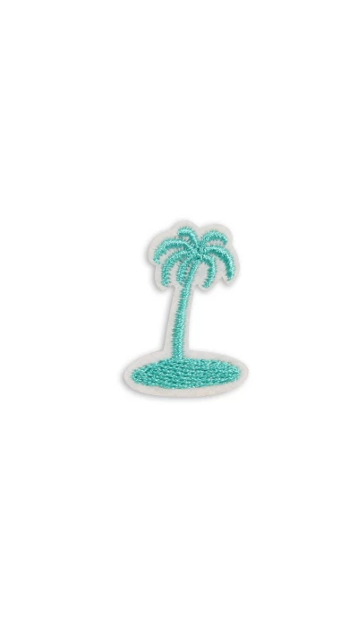 Autocollant sticker pour t&eacute;l&eacute;phone/tablette/ordinateur brod&eacute; en 3D - Palmtree Oasis