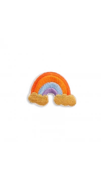 Autocollant sticker pour t&eacute;l&eacute;phone/tablette/ordinateur brod&eacute; en 3D - Rainbow Cloud