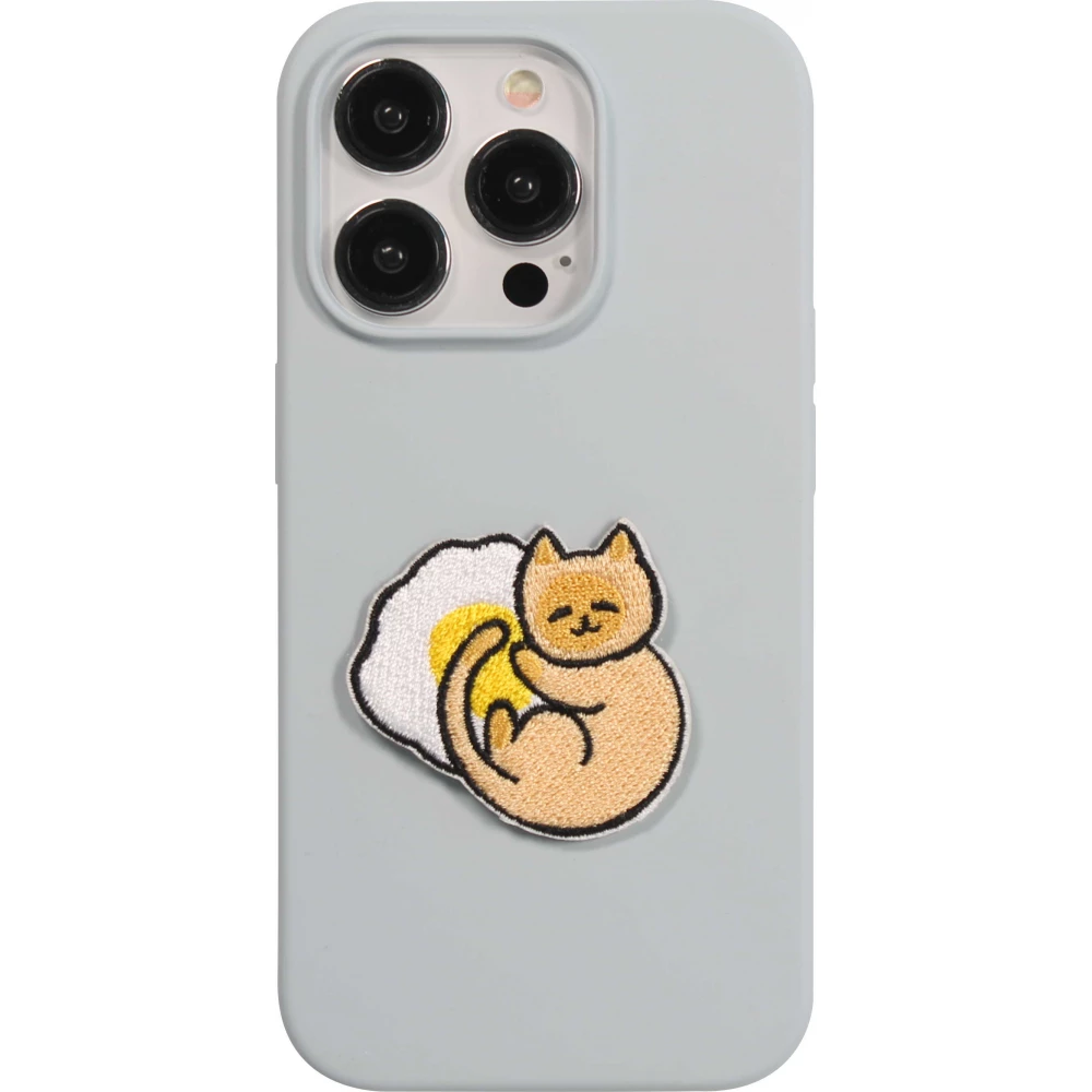 Autocollant sticker pour téléphone/tablette/ordinateur brodé en 3D - Sleeping Cat on Cloud
