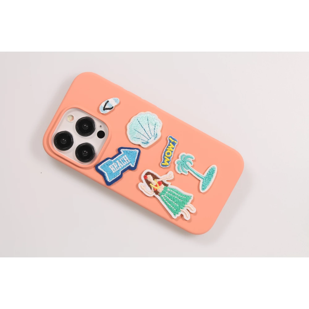 Autocollant sticker pour téléphone/tablette/ordinateur brodé en 3D - Sleeping Cat on Cloud