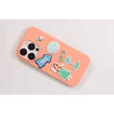 Autocollant sticker pour téléphone/tablette/ordinateur brodé en 3D - Sleeping Cat on Cloud