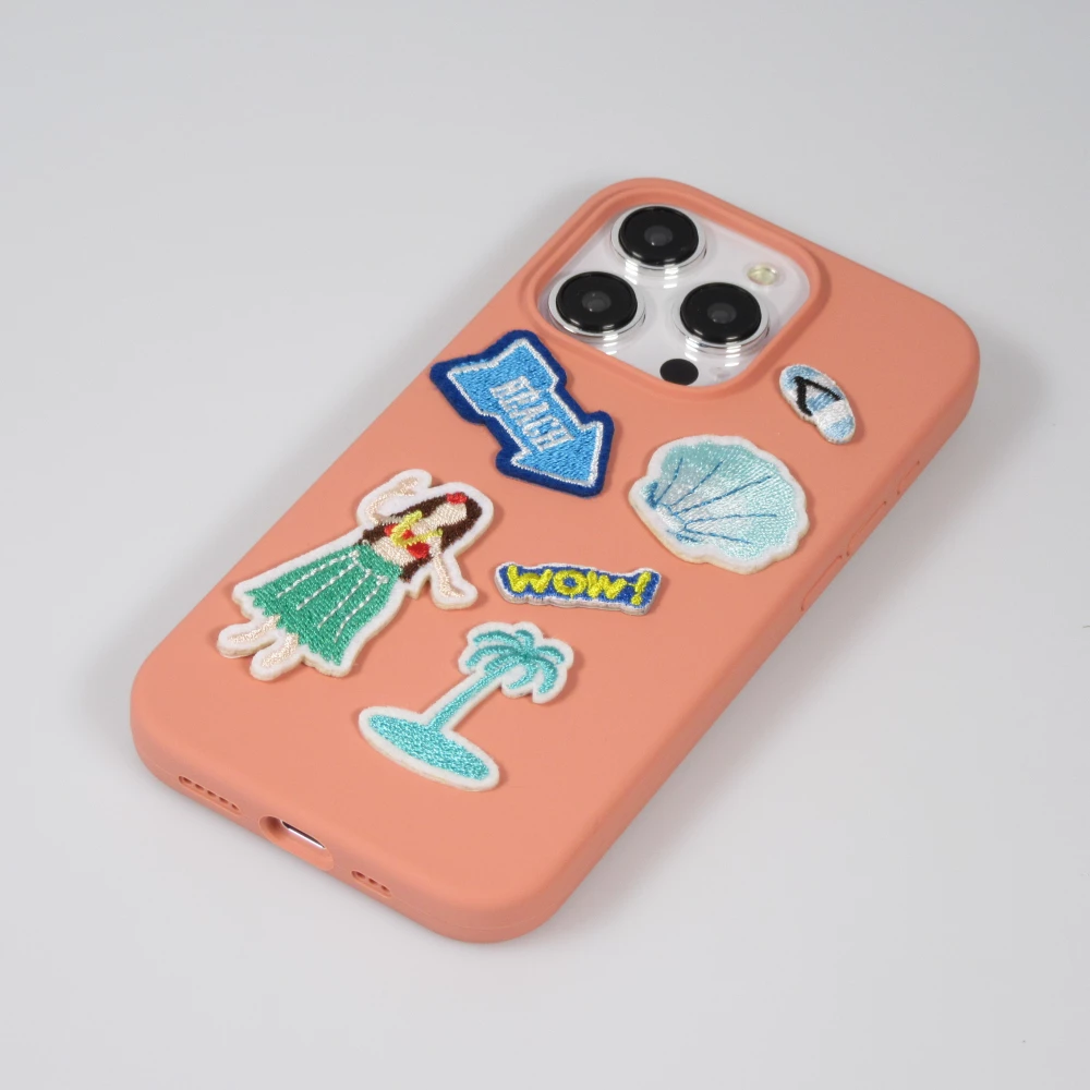 Autocollant sticker pour téléphone/tablette/ordinateur brodé en 3D - Sleeping Cat on Cloud