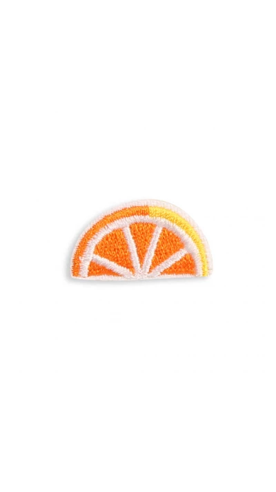Autocollant sticker pour t&eacute;l&eacute;phone/tablette/ordinateur brod&eacute; en 3D - Slice of Orange