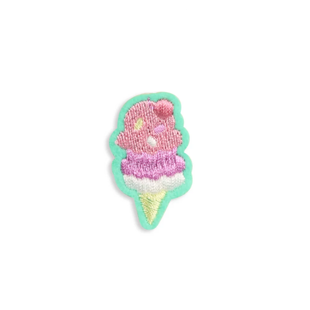 Sticker Aufkleber für Handy/Tablet/Computer 3D gestickt - Strawberry Icecream