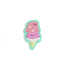 Sticker Aufkleber für Handy/Tablet/Computer 3D gestickt - Strawberry Icecream