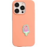 Sticker Aufkleber für Handy/Tablet/Computer 3D gestickt - Strawberry Icecream